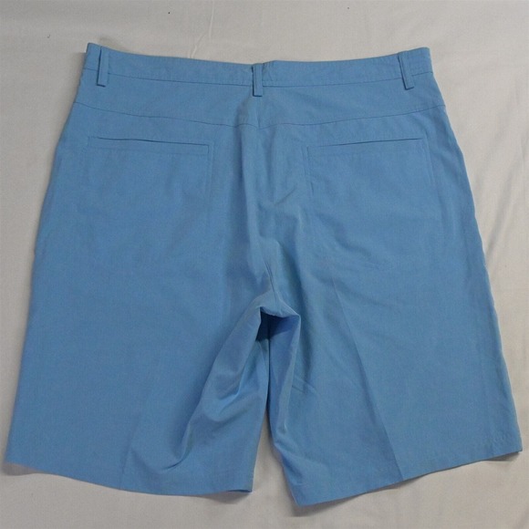 Short Par 4 36 x 10" Light Blue Tech Performance Golf Flex Chino Shorts - Picture 7 of 7